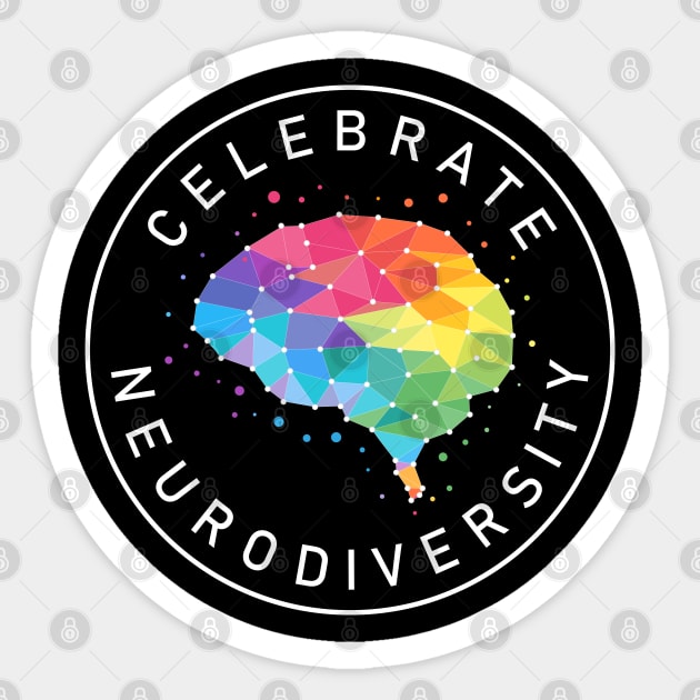 Celebrate Neurodiversity Sticker by stuffbyjlim